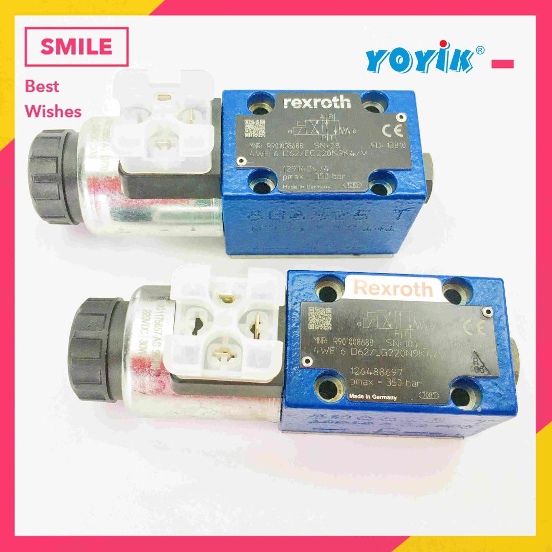 遮断电磁阀4WE10D33/CG220N9K4/V 力士乐德国原装插图2