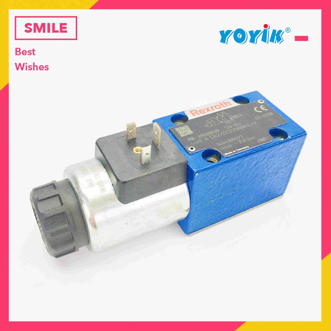 电磁阀4WE6D6X/EG220N9K4/V 主体包括阀体、电磁铁、阀芯、复位弹簧插图 电磁阀4WE6D6X/EG220N9K4/V 主体包括阀体、电磁铁、阀芯、复位弹簧插图