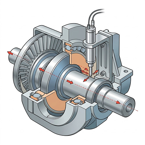转子轴向位移测量传感器